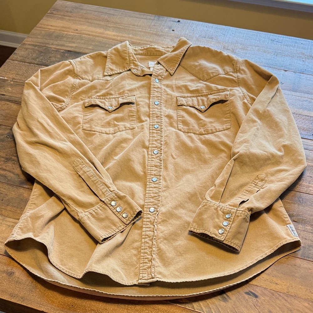 Men's Calvin Klein Beige Corduroy Shirt